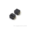 2.54mm 피치 암 헤더 커넥터 스트레이트 6P